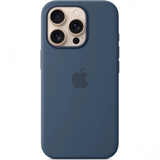 iPhone 16 Pro Max Silicone Case with MS - Denim