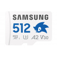 Samsung micro SDXC 512GB PRO plus Sonic + SD/micro SDXC/512GB/UHS-I U3 / Class 10/+ Adaptér/Bílá