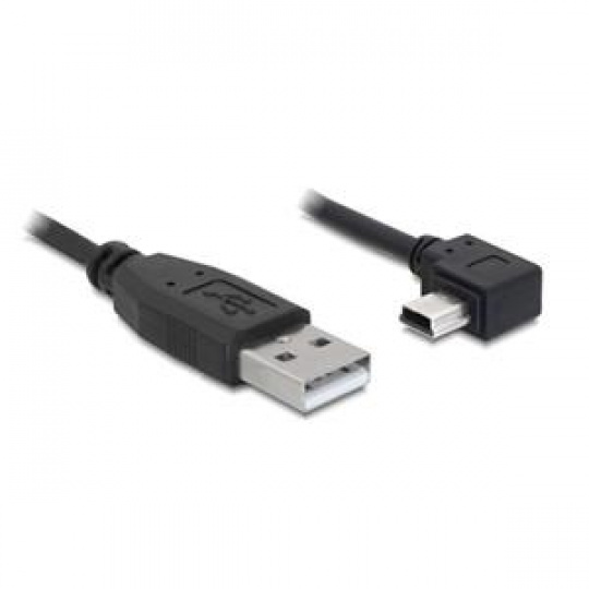 Delock kabel USB 2.0 A-samec > USB mini-B 5-pin samec pravoůhlý, 2 metry