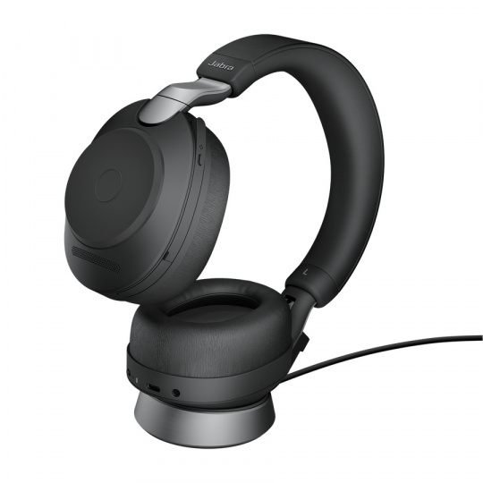 Jabra Evolve2 85/Stereo/ANC/USB/BT/Bezdrát/Stand/Černá