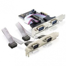 Delock Adaptér PCI Express x1 4xsériový port + low profile