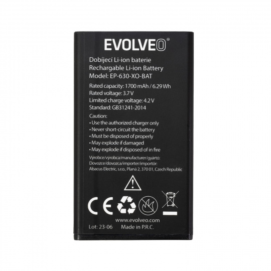 EVOLVEO originální baterie 1700 mAh pro EasyPhone XO