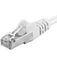 PremiumCord Patch kabel CAT6a S-FTP, RJ45-RJ45, AWG 26/7 3m, bílá