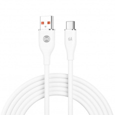 Datový kabel Forever USB/USB-C 1m 66W bílý