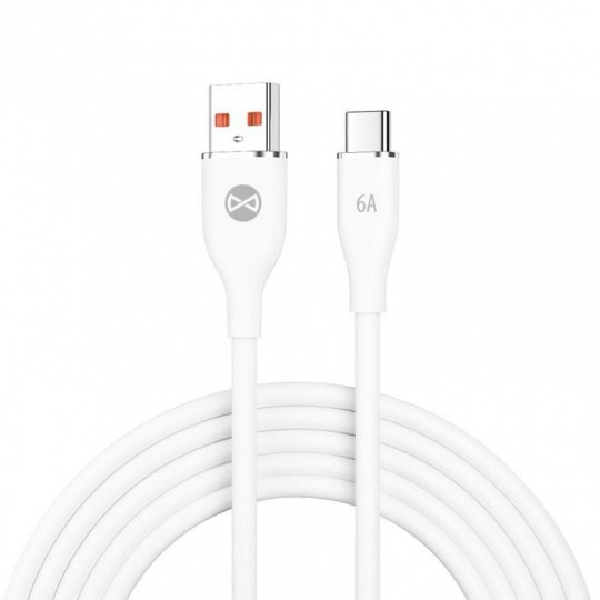 Datový kabel Forever USB/USB-C 1m 66W bílý