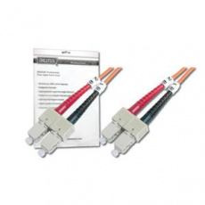 DIGITUS Fiber Optic Patch Cord, SC to SC, Multimode,OM2, 50/125 µ, Duplex Length 10m