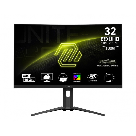 MSI MAG/321CUP/31,5"/VA/4K UHD/160Hz/1ms/Black/3R