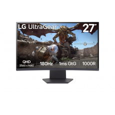 LG UltraGear/27GS60QC-B/27"/VA/QHD/180Hz/1ms/Black/2R