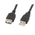 LANBERG USB-A M / F 2.0 kabel 5m, černý