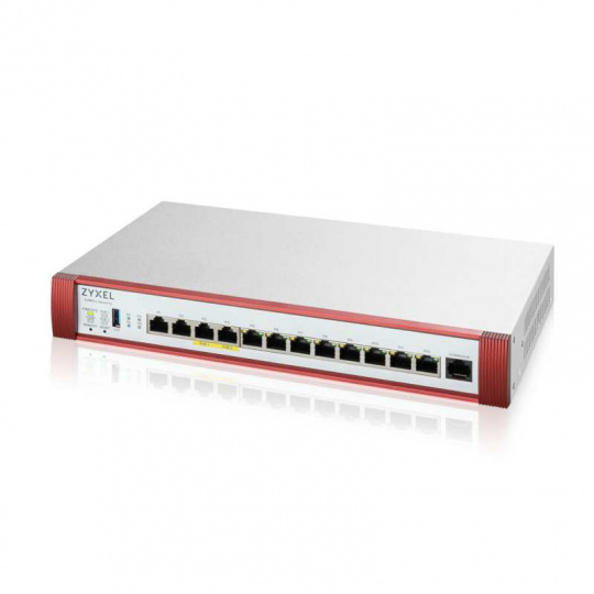 Zyxel USG FLEX 500H Series, 2*2.5G, 2*2.5G (PoE+) & 8 Gigabit user-definable ports, 1*USB with 1 YR Gold Security Pack