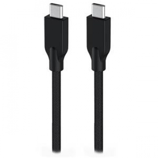 Genius ACC-C2CC-3A, Kabel, USB-C/USB-C, USB 3.0, 3A, PD 60W, opletený, 1m, černý