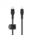 Belkin BOOST CHARGE™ Lightning/USB-C kabel, 1m, černý - odolný PRO Flex