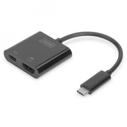 DIGITUS Grafický adaptér HDMI 4K HDMI Type-C ™ + USB-C ™ (PD)