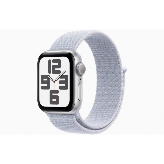 Apple Watch SE/44mm/Silver/Sport Band/Blue Cloud