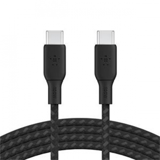 Belkin BOOST CHARGE™ USB-C/USB-C kabel 100W, 3m, černý - odolný