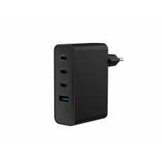 Univerzální USB nabíječka Natec GaN 100W, 3X USB-C, 1X USB-A, Černá