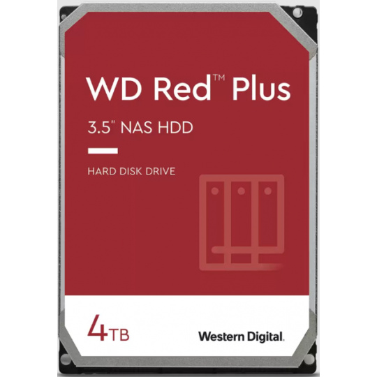 QNAP WD, HDD, Red Plus, SATA III, 3.5-inch, 4TB, WD40EFPX