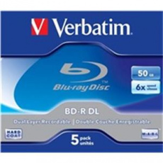 VERBATIM BD-R DL 50GB, 6x, jewel case 5 ks