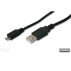 PremiumCord Kabel micro USB 2.0, A-B 0,75m  kabel navržený pro rychlé nabíjení