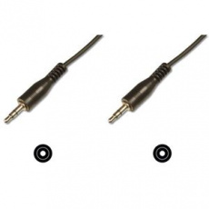 Digitus Audio propojovací kabel, stereo 3,5 mm 2,50 m, CCS, 2x0,10 / 10, M / M, černý