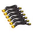 APC Power Cord Kit, ( 6ea) ,Locking,  10A, 100-230V, C13 to C14 1,2m, černý