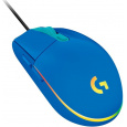 Logitech G102 Lightsync/Herní/Optická/8 000 DPI/Drátová USB/Modrá