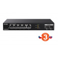 Tenda TEM2007X - Multi-gigabit switch, 5x 2.5G RJ45 + 2x 10G SFP+ port, MAC 16K, ochrana 6kV