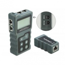 Delock LCD kabelový testr RJ45 / PoE / DC