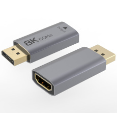 PremiumCord adaptér DisplayPort - HDMI, 8K@60Hz, 4K@144Hz Male/Female, pozlacené konektory