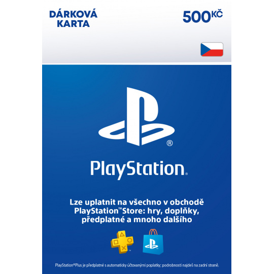 ESD CZ - PlayStation Store el. peněženka - 500 Kč