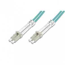 Digitus Fiber Optic Patch Cord, LC to LC Multimode 50/125 µ, Duplex Length 15m, Class OM3