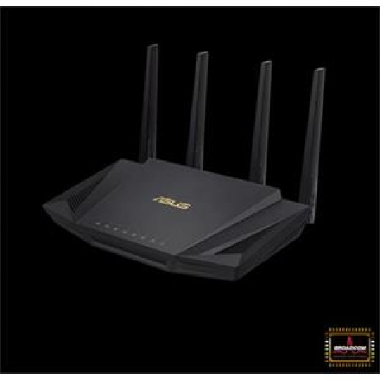 ASUS RT-AX58U V2, Router AX3000 Dual Band WiFi 6 (802.11ax) podporující technologii MU-MIMO a OFDMA