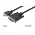 Digitus HDMI/A na DVI připojovací kabel, 2x stíněný, 2M , černý