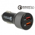 Navilock Autonabíječka 2 x USB Type-A s Qualcomm® Quick Charge™ 3.0