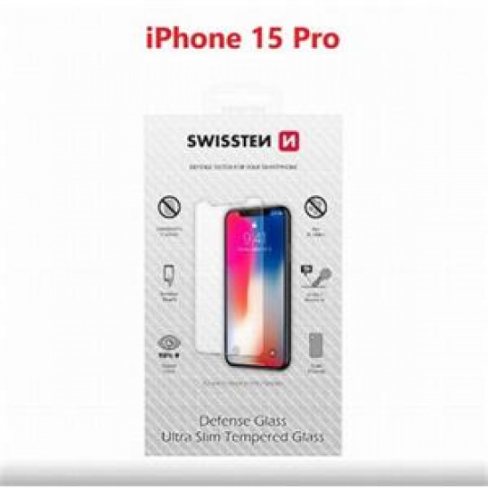 SWISSTEN OCHRANNÉ SKLO APPLE IPHONE 15 PRO RE 2,5D