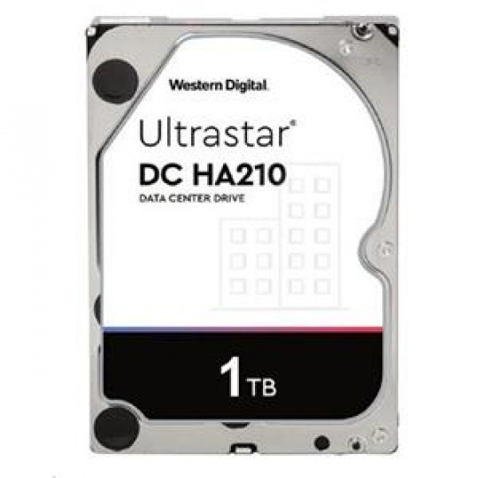 WD Ultrastar® HDD 1TB (HUS722T1TALA604) DC HA210 3.5in 26.1MM 128MB 7200RPM SATA 512N SE (GOLD WD1005FBYZ)