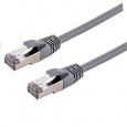 Kabel C-TECH patchcord Cat6a, S/FTP, šedý, 5m