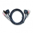 ATEN int.kabel pro KVM USB, DVI, audio,  3m pro CS1768