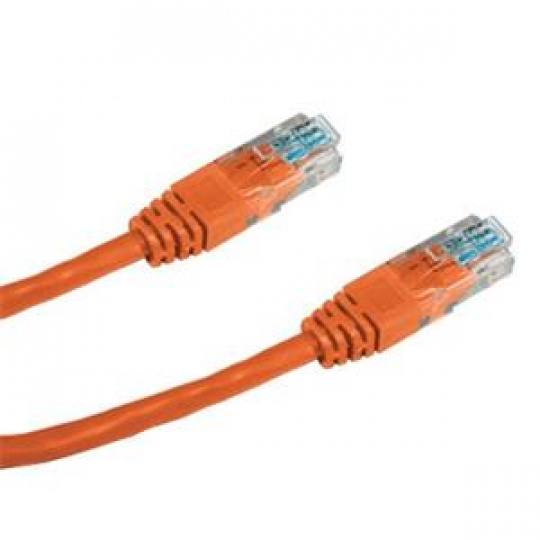 DATACOM Patch cord UTP CAT5E 2m oranžový