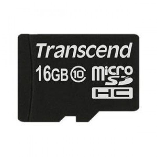 Transcend 16GB microSDHC (Class 10) paměťová karta (bez adaptéru)