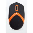 AMEI AM-M101O/Ergonomická/Optická/1 600 DPI/Drátová USB/Černá-oranžová