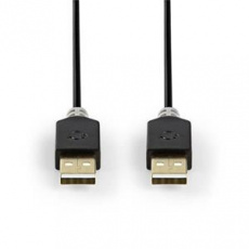 Nedis CCBW60000AT20 - USB 2.0 kabel | A Zástrčka - A Zástrčka | 2 m | Antracit