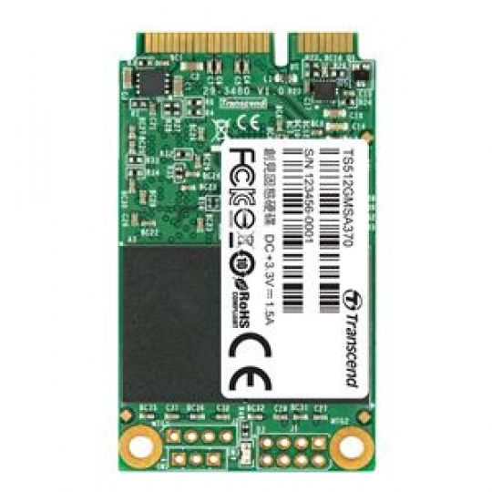 TRANSCEND MSA370 512GB SSD disk mSATA, SATA III (MLC)