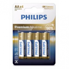 Philips baterie 4x AA (1,5V), řada Premium Alkaline