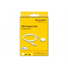 Delock Nabíjecí USB kabel pro hodinky Apple MFi, délky 1 m, bílý, magnetický