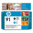 HP Printhead 91/Matte Black and Cyan