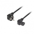 Lanberg CEE 7/7->IEC 320 C13 POWER CORD 3m ANGLED RIGHT VDE černá