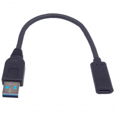 PremiumCord Adaptér USB 3.0 A/samec - USB-C/samice, USB 3.2 GEN2, 3A, 20cm