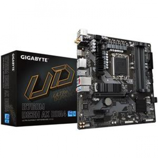 Gigabyte MB Sc B760M DS3H AX, Intel B760M, 4xDDR5, 1xDP, 1xHDMI, WI-FI