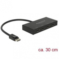 Delock Displayport 1.2 Splitter 1 x Displayport in > 4 x Displayport out 4K